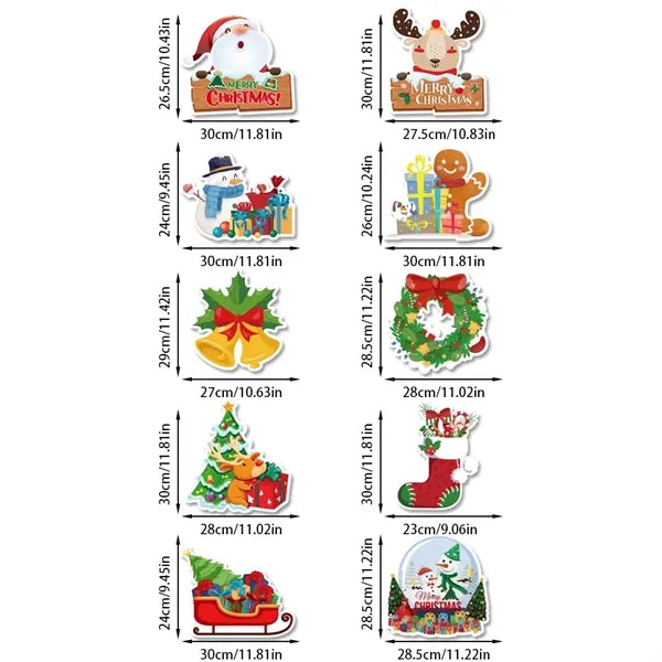 Festive Holiday Christmas Door Curtain