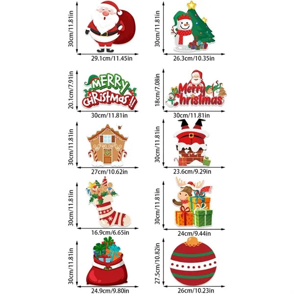Festive Holiday Christmas Door Curtain