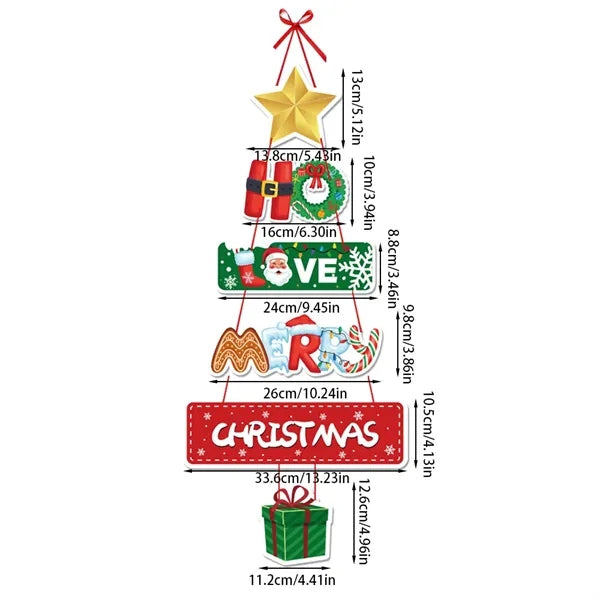 Festive Holiday Christmas Door Curtain