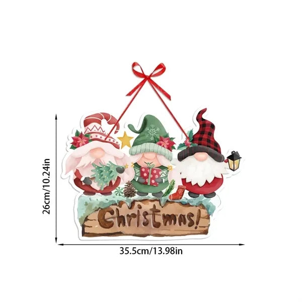 Festive Holiday Christmas Door Curtain