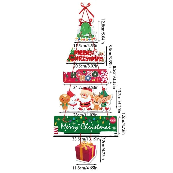 Festive Holiday Christmas Door Curtain