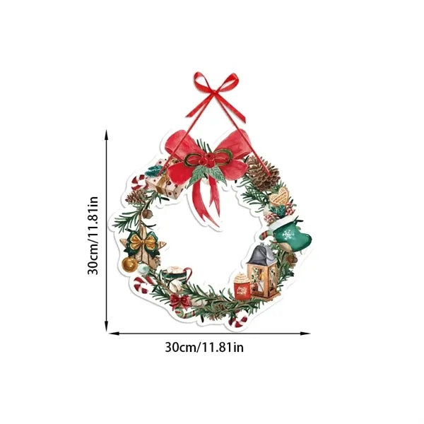 Festive Holiday Christmas Door Curtain
