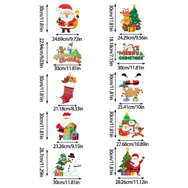 Festive Holiday Christmas Door Curtain