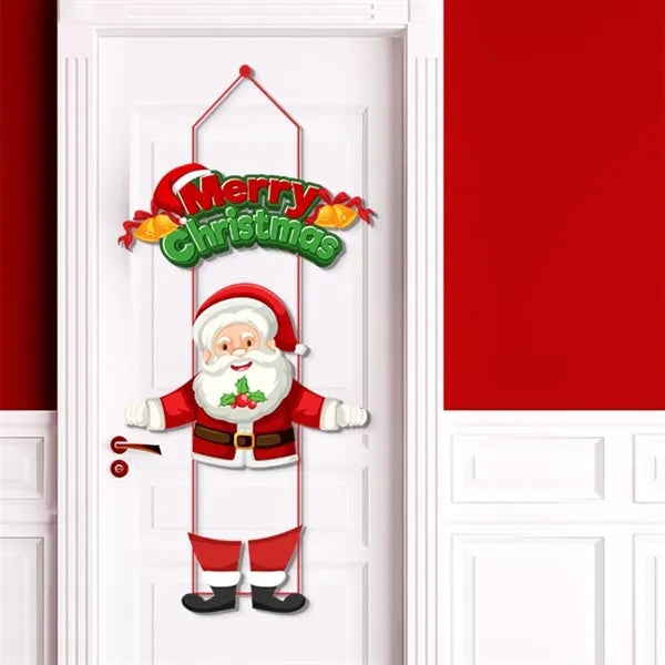 Festive Holiday Christmas Door Curtain