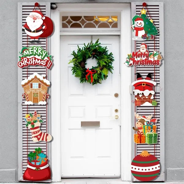 Festive Holiday Christmas Door Curtain