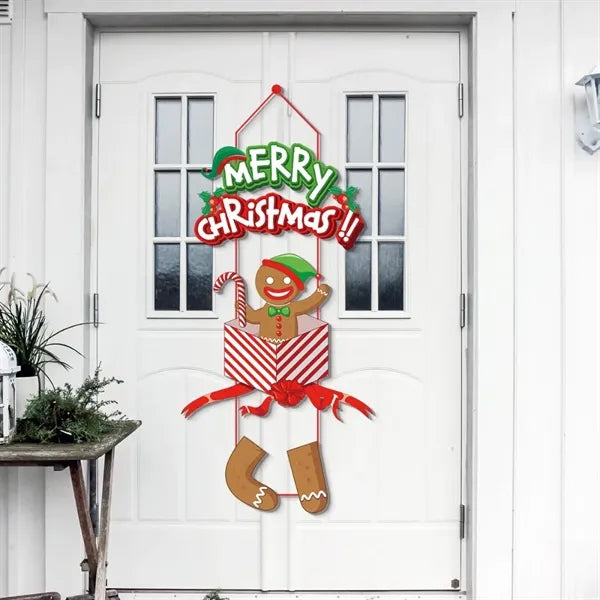 Festive Holiday Christmas Door Curtain