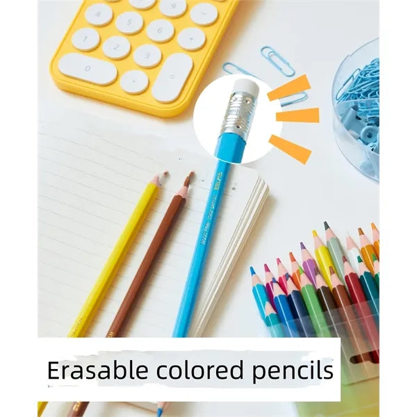 12 Color Erasable Colored Pencils