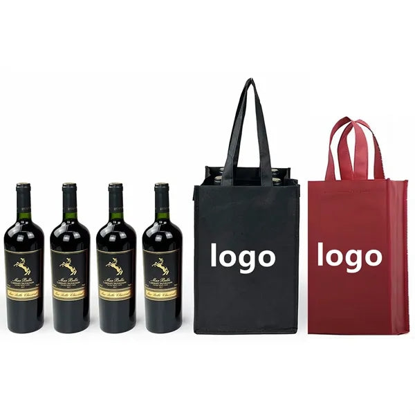 4 Non-woven Wine Bag