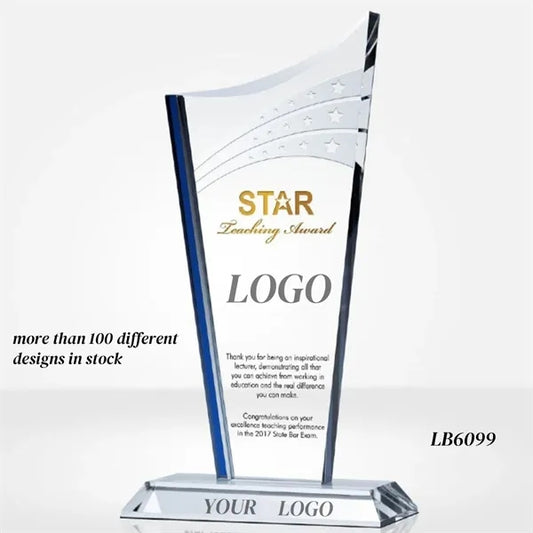 Engraved Crystal Trophy Award