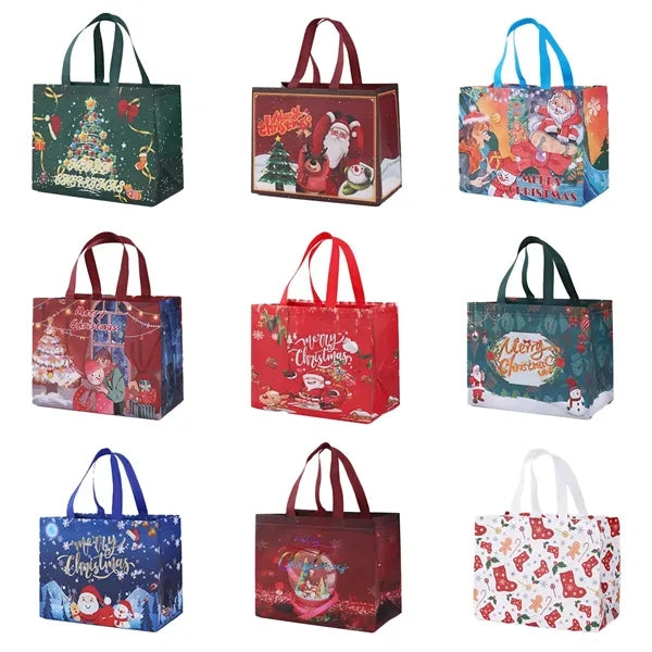 Christmas Non-Woven Environmental Gift Shopping Bags