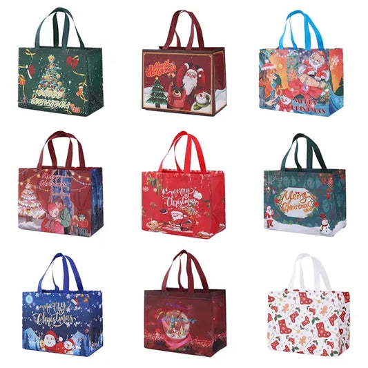 Christmas Non-Woven Environmental Gift Shopping Bags