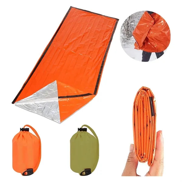 Waterproof Thermal Survival Sleeping Bag for Camping Hiking