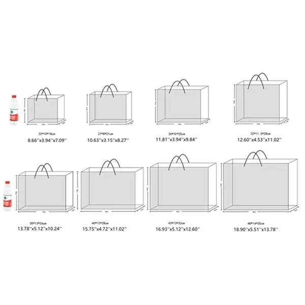 Kraft Paper Tote Gift Bag with Handles