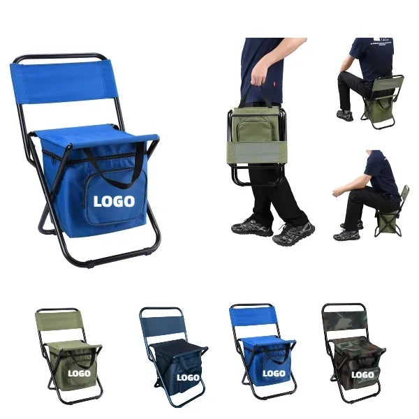 Portable Fishing Chair With Cooler Bag