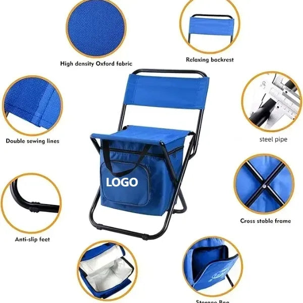 Portable Fishing Chair With Cooler Bag