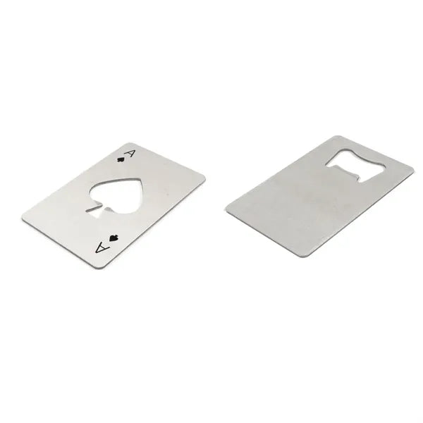 Stainless Steel A Spades Poker Creative Opener