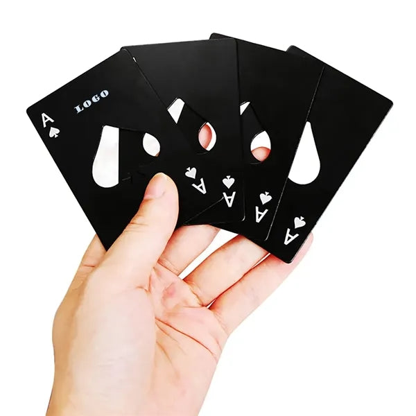 Stainless Steel A Spades Poker Creative Opener