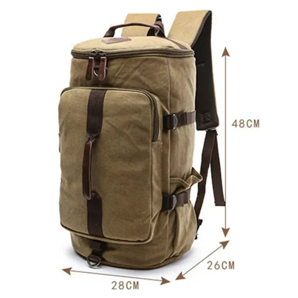 3 In 1 Canvas Overnight Travel Duffle Bag