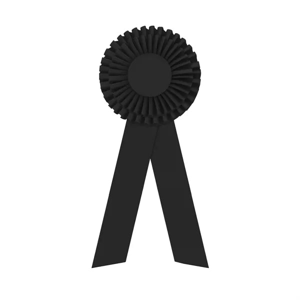 5" Double Rosette 12" long w/2 Streamers