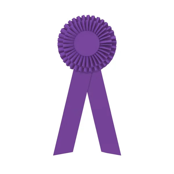 5" Double Rosette 12" long w/2 Streamers