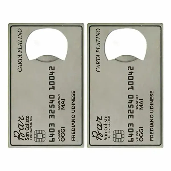 Platinum Card Shaped Bottle Opener
