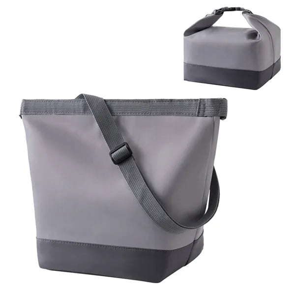 Foldable Tote Insulated Lunch Bag With Shoulder Strap