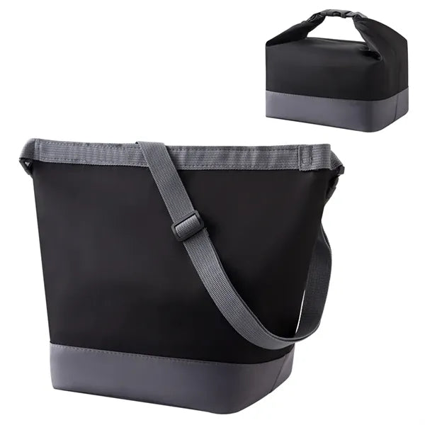 Foldable Tote Insulated Lunch Bag With Shoulder Strap