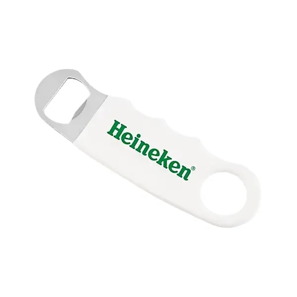 White Hand Grip Flat Bottle Opener