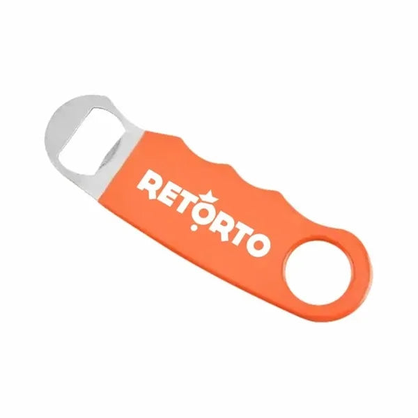 Orange Hand Grip Flat Bottle Opener
