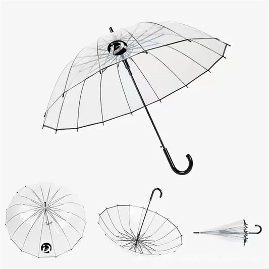 Long-handled Transparent Umbrella