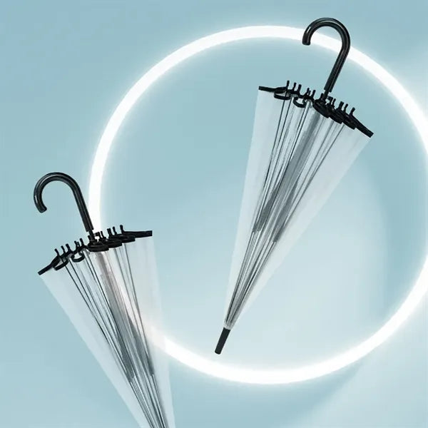 Long-handled Transparent Umbrella