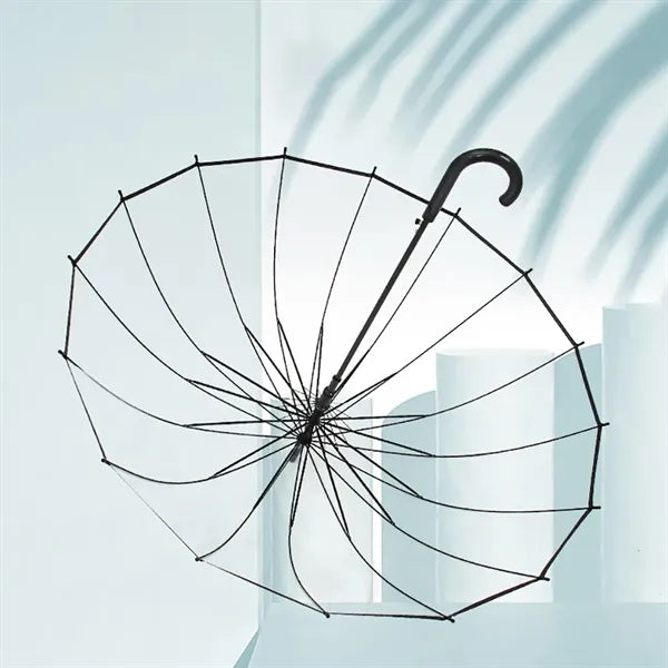 Long-handled Transparent Umbrella