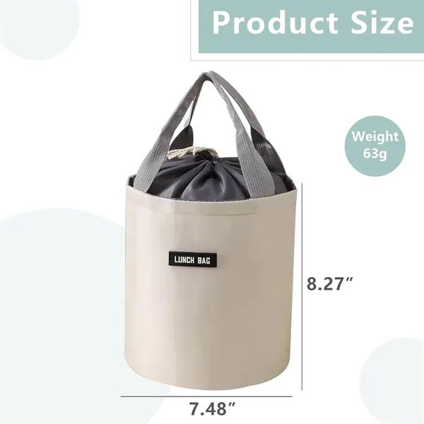 Insulated Round Lunch Bag