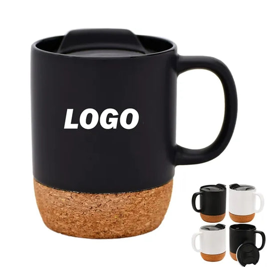 10 oz. Cork-Base Ceramic Mug