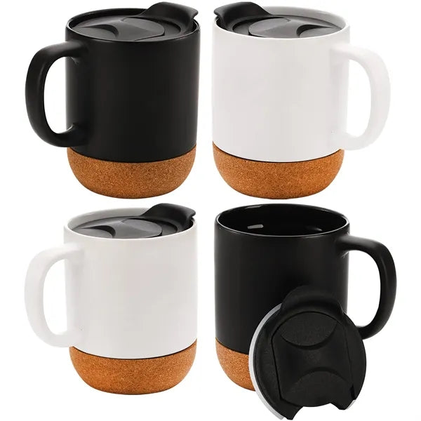 10 oz. Cork-Base Ceramic Mug