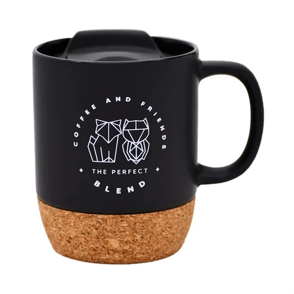 10 oz. Cork-Base Ceramic Mug