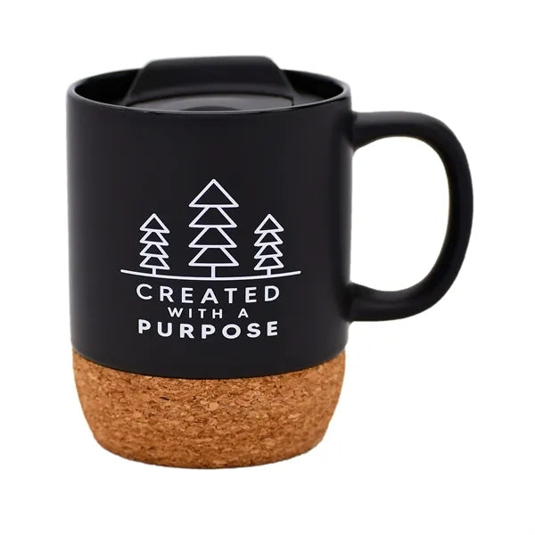 10 oz. Cork-Base Ceramic Mug
