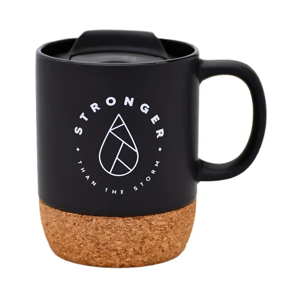 10 oz. Cork-Base Ceramic Mug