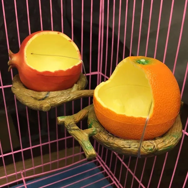 Hanging Plastic Food and Water Tray for Quails and Birds