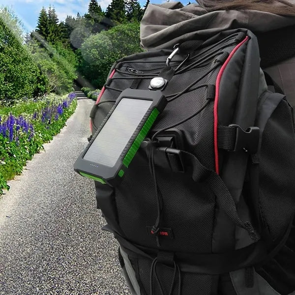 6000mAh Solar Power Bank with Built-in Compass