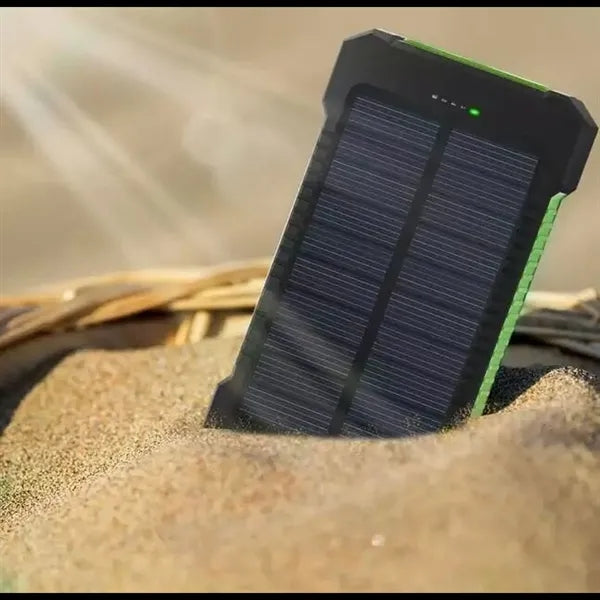 6000mAh Solar Power Bank with Built-in Compass