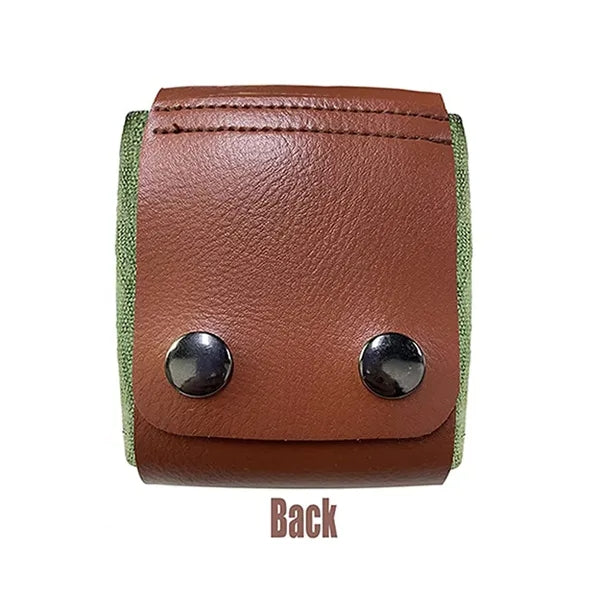 Foraging Pouch Leather Canvas Collapsible Bag