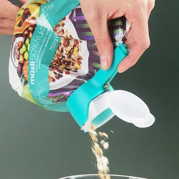 4-Pack Food Storage Clips with Pour Spouts
