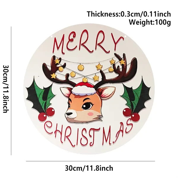 Christmas Door Sign Decoration