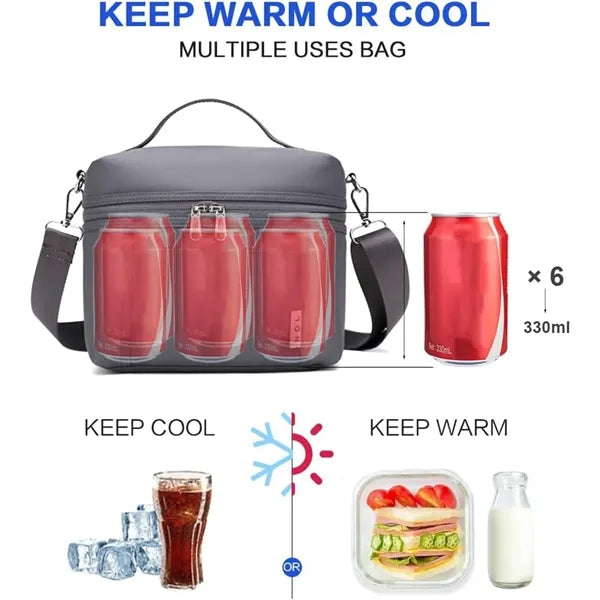 Insulated Lunch Bag With Shoulder Strap