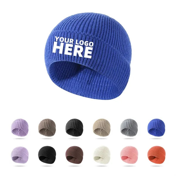 Cuffed Brim Beanie Toque Knit Hat