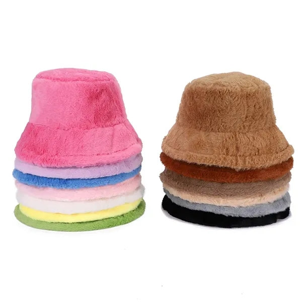 50 MOQ Plush Fisherman Hat