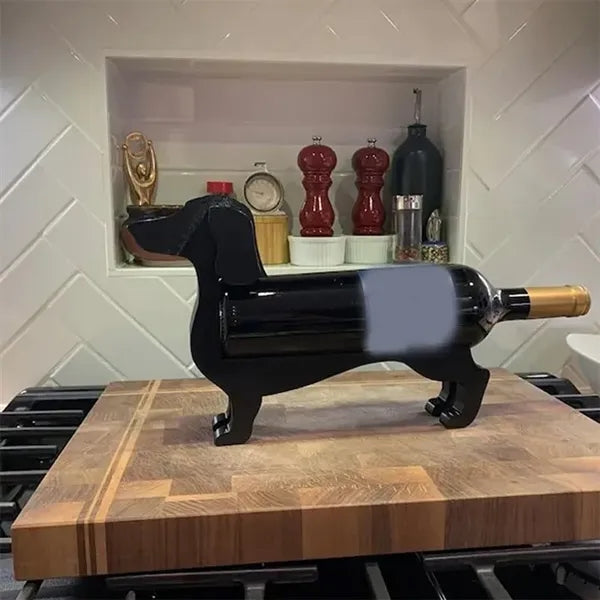 Dachshund Wine Bottle Display Holder Decorative Organizer