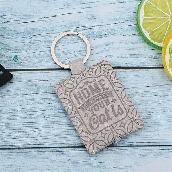 PU keychain pendant with LED light
