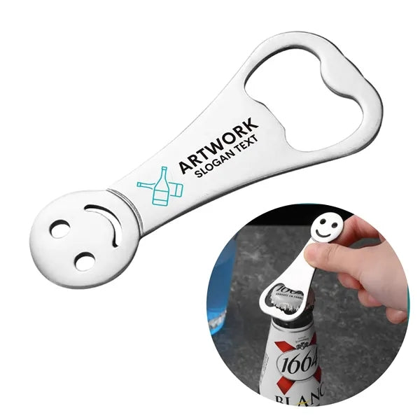 Cute Smiley Face Stainless Steel Bottle Opener